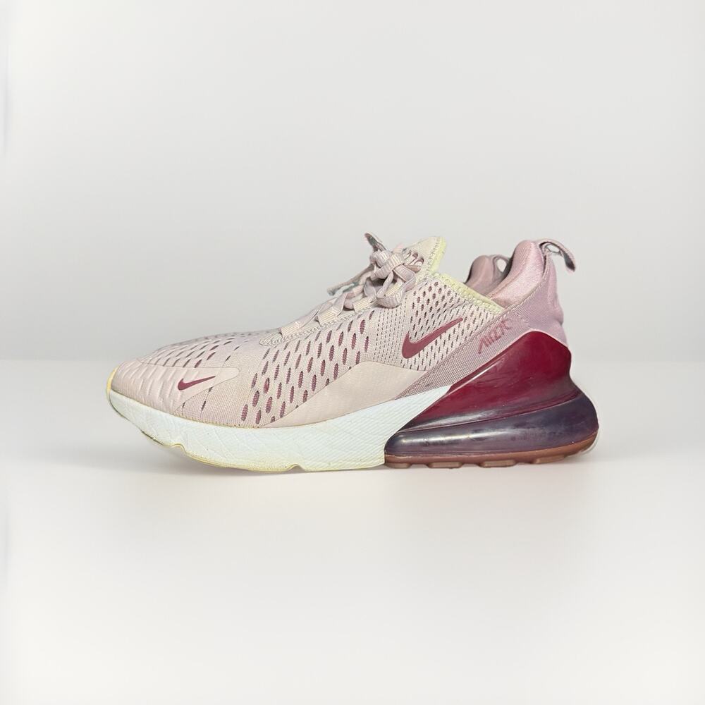 Nike Air Max 270 Barely Rose Burgundy Air AH6789-601 Womens 8 Running Shoes